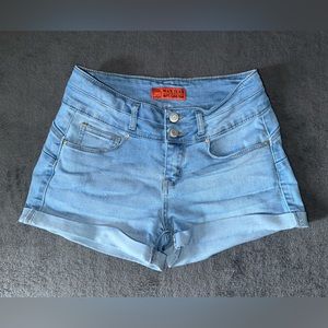 Juniors High Waisted Jean Shorts